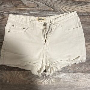 LISETTE Women's Off-White Jean Shorts